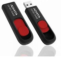 Флеш Диск A-Data 64GB Classic C008 AC008-64G-RKD USB2.0 красный/черный | код 761365 | A-DATA