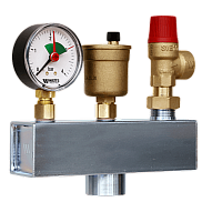 Группа безопасности котла KSG 30 стальная консоль 3бара 50 кВт 1ВР (10005198) | код RAN30H12ATJN83 | WATTS Industries