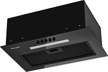 Вытяжка встраиваемая Weissgauff Aura 450 черный управление: кнопочное (1 мотор) | код 2062545 | WEISSGAUFF