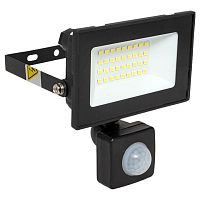 Прожектор светодиодный СДО-3003 30Вт 6500К IP54 с инфракрасным датчиком движения | код FLL-3003-30D-6500 | EKF