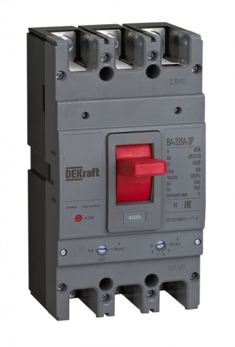 Силовой авт. выкл. 3P 320A 50кА ВА-335А | код 28129DEK | DEKraft Силовой авт. выкл. 3P 320A 50кА ВА-335А | код 28129DEK | DEKraft