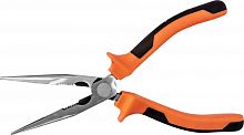 420108 Длинногубцы прямые с двухкомпонентными рукоятками, 200 мм | код 420108 | Ombra