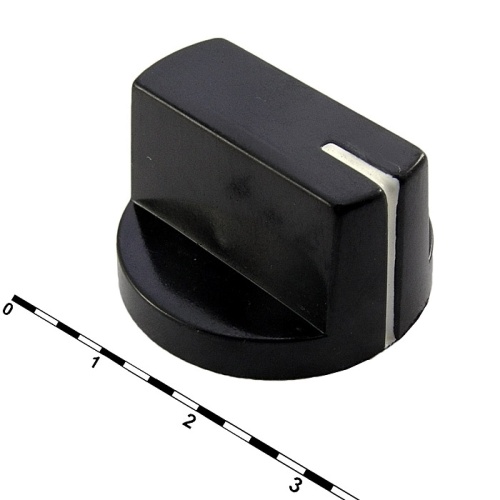 Ручка приборная RUICHI KN-32 (6 мм универсальные), на вал с зубцами | код 79451 | Ruichi