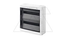 Щит навесной GALANT 2x18M, N/PE 4x 10x16+10x10mm2, дымчатая пласт. дверь, светло-серый RAL7035, 464x432x160mm, IP65 | код 1606-01 | Elektro-plast Nasielsk