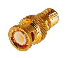 Переход гнездо F - штекер BNC GOLD REXANT | код 05-3201-1 | REXANT