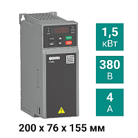 Преобразователь частоты векторный ПЧВ3-1К5-В | код 131647 | ОВЕН