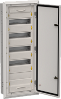 TITAN 5 Корпус мет. ЩРв-60 (1х60) 880х365х130 IP31 сер IEK | код TI5-50-V-060-31-7035 | IEK
