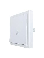 ZIMA Кнопка звонка белый безвинтовой зажим/клемма LEZARD | код 704-0288-103QC | LEZARD