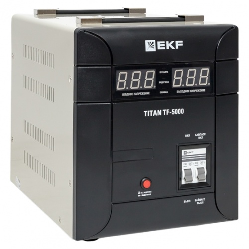 Стабилизатор напряжения электронный напольного исполнения TITAN -TF-5000 EKF | код stab-TF-5000 | EKF