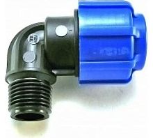 Отвод ПНД компрессионный НР 40 х 1' | код 50014001 | Политэк