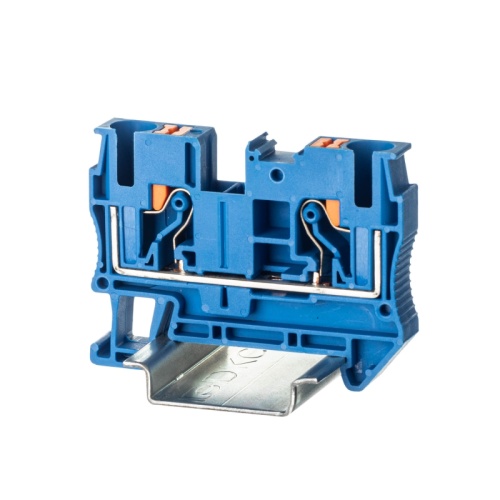 Клемма проходная, зажим push-in, 2 точки подключения, 6 кв.мм, синяя | код VPR-6-BU | DKC Клемма проходная, зажим push-in, 2 точки подключения, 6 кв.мм, синяя | код VPR-6-BU | DKC