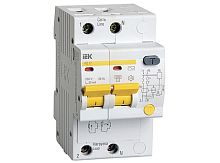 Дифференциальный автоматический выключатель АД12 2 полюса, 10А, Тип AC, х-ка C, 10мА | код. MAD10-2-010-C-010 | IEK 