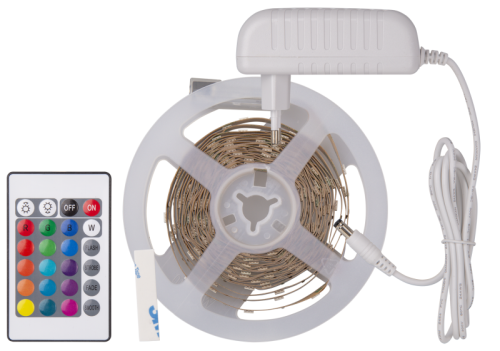 Лента светодиодная 95 145 NLS-SET-03 RGB 3м 60шт/м адаптер 1м IP20 Navigator | код 95145 | NAVIGATOR Лента светодиодная 95 145 NLS-SET-03 RGB 3м 60шт/м адаптер 1м IP20 Navigator | код 95145 | NAVIGATOR