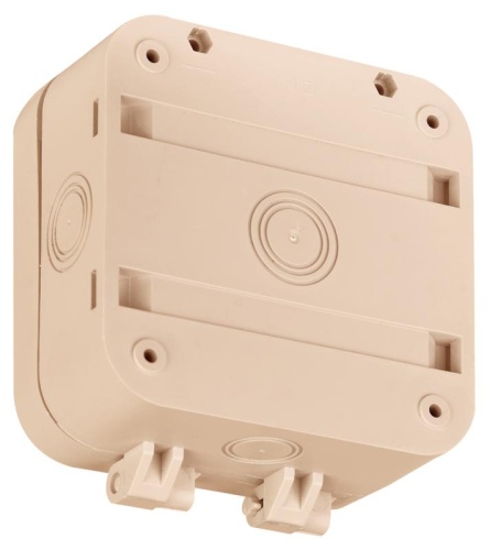 Коробка монтажная распределительная 133х120х60 мм для видеокамер двухкомпонентная HF IP68 бежевая | код 67080БЖ | Ruvinil Коробка монтажная распределительная 133х120х60 мм для видеокамер двухкомпонентная HF IP68 бежевая | код 67080БЖ | Ruvinil