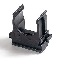 Крепёж-клипса для труб Полистирол черная d16 мм в малой упаковке (10шт/1000шт уп/кор) Промрукав | код PR13.0209 | ПРОМРУКАВ