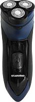 Бритва роторная Starwind SBS1503 реж.эл.:1 питан.:аккум. черный/синий | код 1111991 | STARWIND