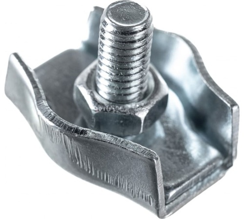 Зажим стальной 4мм Simplex для троса оцинкованный | код 18792 | Партнер