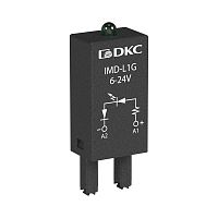 Модуль индикации и защиты, LED зелёный+Варистор (A1+), 120V AC/DC | код IMD-LV3G | DKC