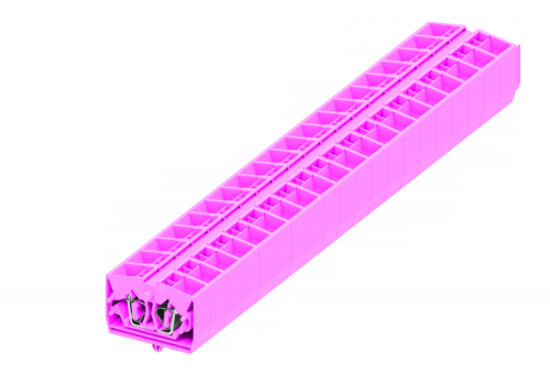 254349 Клемма TB 2-2 проходная фронт. подключение с защелк.ножками, сеч. 2.5мм2, розов., шт | код 254349 | SUPU 254349 Клемма TB 2-2 проходная фронт. подключение с защелк.ножками, сеч. 2.5мм2, розов., шт | код 254349 | SUPU