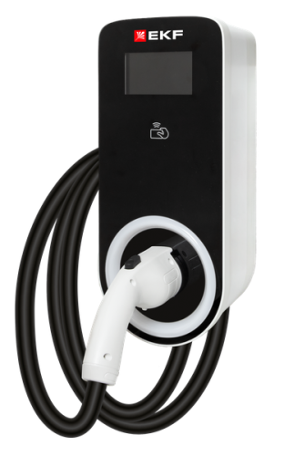 Станция зарядная для электромобилей переменного тока мощностью 11 кВт с Type 2 коннектором EKF Impulse | код Impulse-AC-11-T2 | EKF