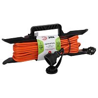 Удлинитель силовой на рамке c заземлением 1 розетка 10м ПВС 3x0.75мм2 UFx-1e-3x0.75-10m ЭРА | код Б0046825 | ЭРА