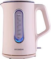 Чайник электрический Hyundai HYK-G8888 1.5л. 1700Вт кремовый/прозрачный корпус: стекло | код 1980858 | HYUNDAI
