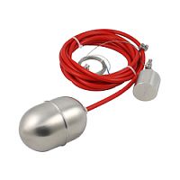 Поплавковый датчик уровня жидкости, исполнение на кабеле 3 м, -10 +180 С, поплавок- нерж. сталь, кабель- силикон | код IL-BA-W-S-3 | INNOLEVEL