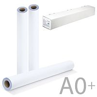 Рулон для плоттера, 914 мм х 45 м х втулка 50,8 мм, 90 г/м2, белизна CIE146%, BRAUBERG, 110450 | код 110450 | BRAUBERG