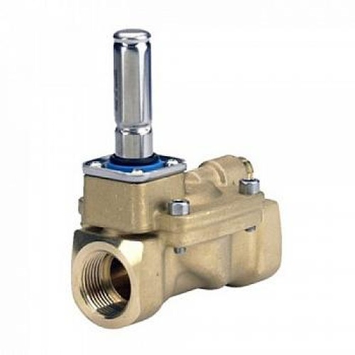 Клапан эл/магн латунь НЗ EV220W Ду32 Ру16 G1 1/4 ВР серия 10-50 с катушкой AS024CS 24В AC 80С | код 042U426719 | Danfoss