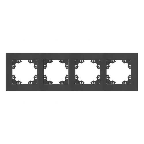 Рамка 4-м Афина универс. графит | код A0046-Gr | Universal