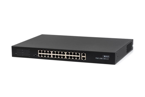 SKAT PoE-24E-2G v.2 коммутатор PoE Plus, мощность 300Вт, порты: 24-Ethernet, 2-Uplink | код 4077 | БАСТИОН фото 4 SKAT PoE-24E-2G v.2 коммутатор PoE Plus, мощность 300Вт, порты: 24-Ethernet, 2-Uplink | код 4077 | БАСТИОН фото 4