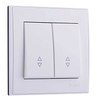 Выключатель RAIN проходной 2-ой белый | код 703-0202-106 | Lezard