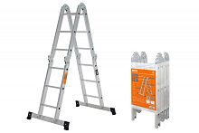 Лестница-трансформер алюминиевая ЛТА4х3, 4 секции по 3 ступени, h=330/160/92 см, 10,4 кг TDM | код SQ1028-0303 | TDM