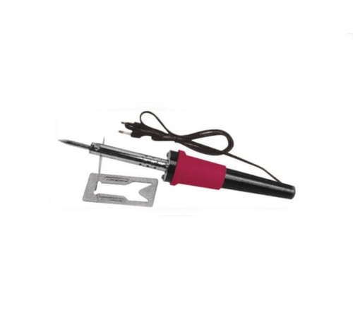 Паяльник 220 В, пластиковая ручка, доп-но подставка для паяльника и два сменных жала, D=5,8 мм, 60 Вт | код 60482 | FIT Паяльник 220 В, пластиковая ручка, доп-но подставка для паяльника и два сменных жала, D=5,8 мм, 60 Вт | код 60482 | FIT