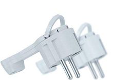 Вилка плоская 61 365 NCA-PL06-16A-E-WH с заземл. бел. Navigator | код 61365 | NAVIGATOR