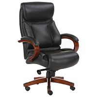 Кресло из натуральной кожи BRABIX PREMIUM Infinity EX-707, дерево, черное | код 531826 | BRABIX