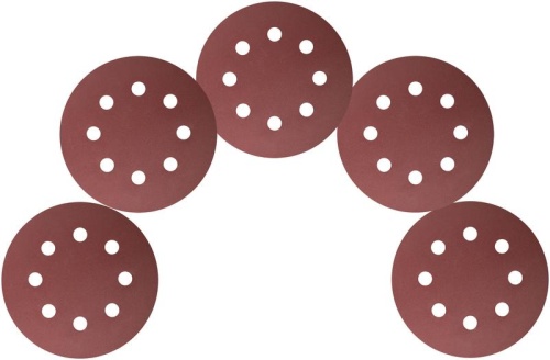 Круги шлифовальные с отверстиями (липучка), алюминий-оксидные, 125 мм, 5 шт Р 240 | код 39669 | FIT фото 5 Круги шлифовальные с отверстиями (липучка), алюминий-оксидные, 125 мм, 5 шт Р 240 | код 39669 | FIT фото 5