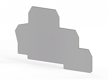 451 329, Концевой сегмент на клеммники 2-х ярусные PUK2T, (серый), NPP PUK2T/NM Серия V0 | код 0.0.0.4.51329 | KLEMSAN