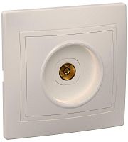 Розетка TV КВАРТА, одиночная, кремовый | код. EAK10-K33-DM | IEK