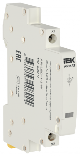 ARMAT Лампа инд. одинарная LED 110-220В DC бел. IEK | код AR-LED-1-3-W | IEK ARMAT Лампа инд. одинарная LED 110-220В DC бел. IEK | код AR-LED-1-3-W | IEK