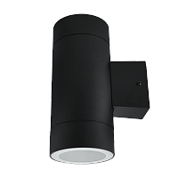 Светильник уличный двухсторонний ЦИЛИНДР-2П-GX53 пластик под лампу 2хGX53 230B черный IP65 IN HOME | код 4690612027630 | IN HOME