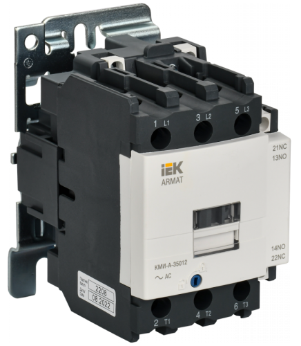 ARMAT Контактор КМИ-А-35012 LC1D 50А 24В/АС3 1НО/1НЗ IEK | код AR-ACC-31-050-024-11 | IEK ARMAT Контактор КМИ-А-35012 LC1D 50А 24В/АС3 1НО/1НЗ IEK | код AR-ACC-31-050-024-11 | IEK