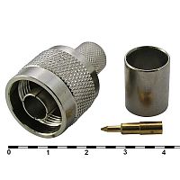 Разъём высокочастотный RUICHI N-C8P, обжимной | код 80444 | Ruichi