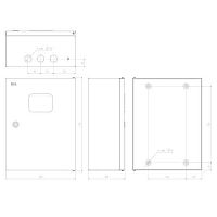 ЩМПг SIMPLE (окно)-04 IP54 (400х300x175) | код Б0041663 | ЭРА