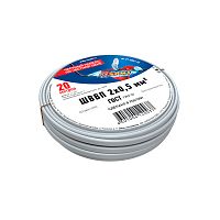 Провод ШВВП 2х0,5 мм кв, длина 20 метров, ГОСТ 7399-97 REXANT | код 01-8082-20 | REXANT