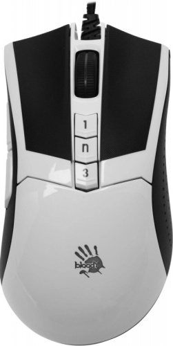Мышь A4Tech Bloody W90 Max белый/черный оптическая (10000dpi) USB (10but) | код 1529926 | A4TECH