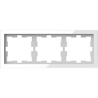 MERTEN D-Life РАМКА 3-постовая, БЕЛ. КРИСТАЛЛ | код MTN4030-6520 | Systeme Electric