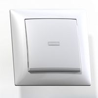 Выключатель скр. уст. одноклав. с подсвет. 10А С110-395 СЕЛЕНА | код 8102 | Кунцево-Электро