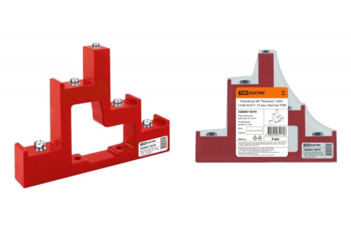 Изолятор SM Лесенка 530А 7,5кВ 4х25/1-15мм с болтом TDM | код SQ0807-0070 | TDM Изолятор SM Лесенка 530А 7,5кВ 4х25/1-15мм с болтом TDM | код SQ0807-0070 | TDM