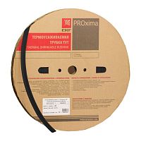 Термоусаживаемая трубка ТУТ нг 60/30 черная рулон PROxima | код tut-60-b | EKF